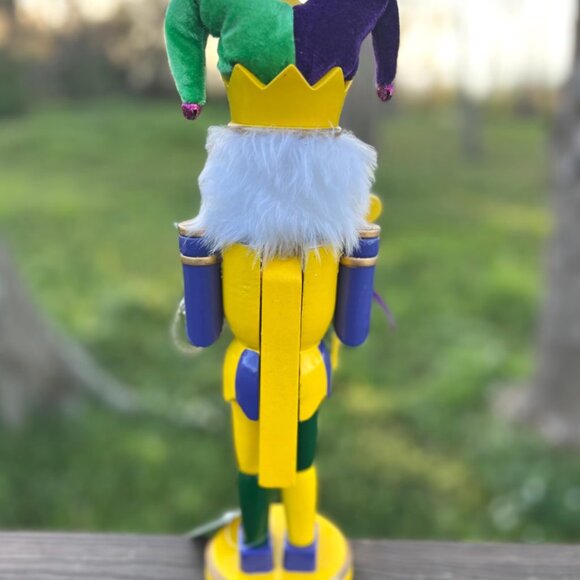 Mardi Gras Jester Nutcracker Christmas Decoration Holiday Decor Gift - Picture 3 of 4